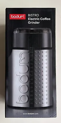 NEW Bodum Bistro Electric Coffee Grinder Stainless Steel Blade Housewarming Gift • £45.65