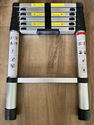 £32.50 • Buy 6.6FT 2m Telescopic Ladder Extendable Step Loft Ladder Folding Multi Purpose