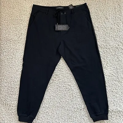 Liverpool Slim Fit Jogger Mens 40x29 Mercer Knit Easy Black • $18