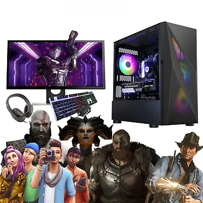 Gaming PC Bundle I5 16GB RAM 512GB SSD/1TB HDD GTX 1650 Wi-FiWin 11Abraxaz • £439.99