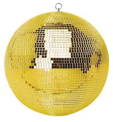 Genuine SoundLAB Lightweight Gold Mirror Disco Dance Party DJ Ball (500mm 20 )  • £169.99