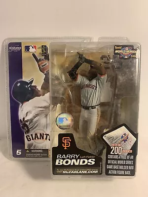 MCFARLANE MLB BARRY BONDS WORLD SERIES SUPER CHASE VARIANT O/200 RARE Prototype • $1999.99