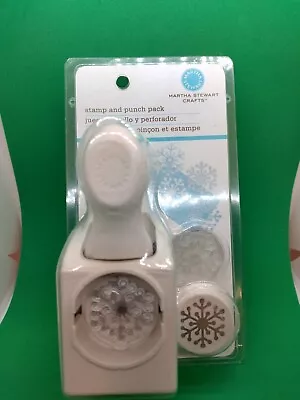 Martha Stewart Crafts Stamp And Punch Pack Snowflake Snow Scrapbooking NEW • $6.38