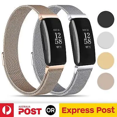 For Fitbit Inspire 2 HR Ace 2 3 Stainless Steel Band Replacement Strap Wristband • $10.95