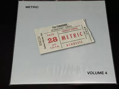 Metric Live At The Funhouse Volume 4 Vinyl Record Very Rare HTF #8/300 LP Indie • $500