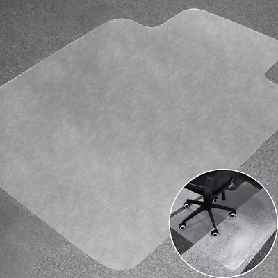 120cm Chair Mat Floor Protector Heavy Pvc Office Computer Carpet / Hard Non Slip • £14.95