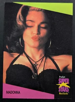 Madonna 1991 Super Stars Of Music Pro Set Card #78 (NM) • $1.98