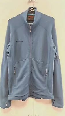 Mens Mammut Large Zip Up Jacket Polartec Blue • £19.99