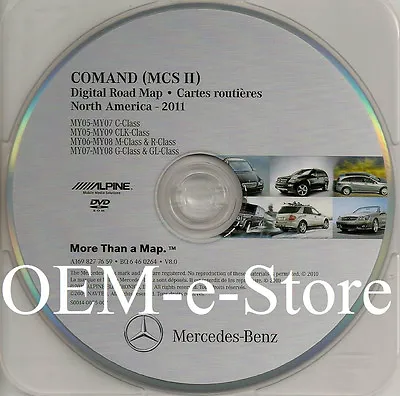 2007 2008 Mercedes GL320 GL450 GL550 G500 G55 GPS Navigation DVD Map 2011 Update • $109