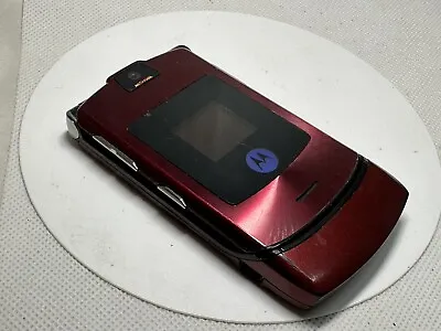 Motorola RAZR V3i - Maroon Red  (Unlocked) Mobile Phone • $79.56