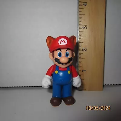 Racoon Mario Super Mario Bros World Of Nintendo 2.5  Figure Jakks Pacific • $11.99