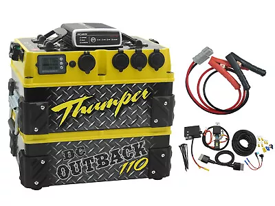 Thumper Outback 110 AH Deep Cycle AGM Battery Pack With IDC25 DC Charger 25 Amps • $1129