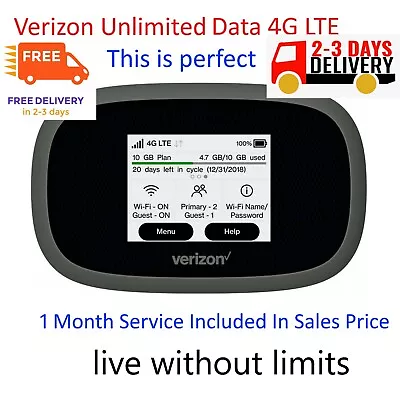 Hotspot Full Unlimited Data No Throttling $90/Monthly Service Verizon • $74.95