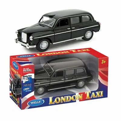 £8.50 • Buy London Black Taxi Car Pull Back Diecast Front Open Door Child Play Fun Kids Toy