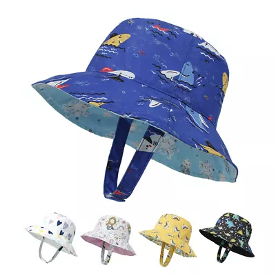 Baby Sun Hat Girl Hats Wide Brim UPF 50+ Bucket Hat Toddler Hat Baby Boy Hats • £7.31