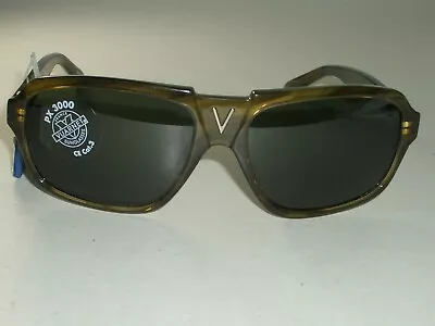 Vuarnet Pouilloux Vl1105 Poom France Glossy Tortoise Green Crystal Sunglasses • $262.49