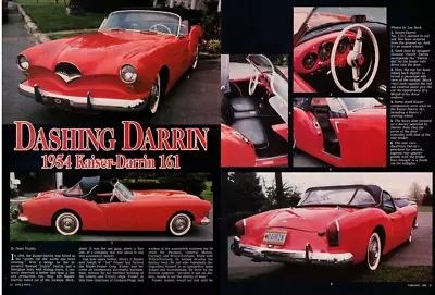 1954 Kaiser-Darrin  161 Sports Car 6 Page  Magazine Article • $7.31