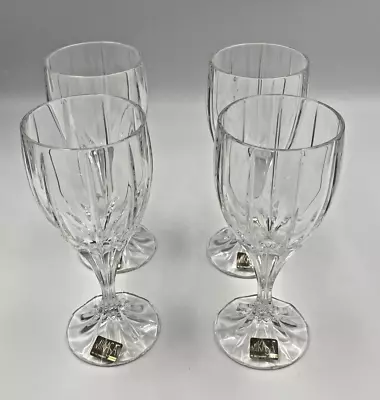 Mikasa Berkeley 4 Piece Crystal Wine Glass Set Made In West Germany 6.75 T 6oz • $34.99