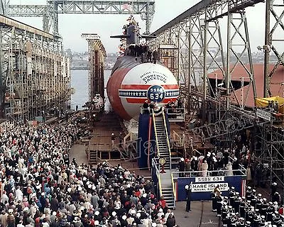 Navy Submarine Stonewall Jackson SSBN-634 Photo Mare Island 1963  8x10 • $12.95