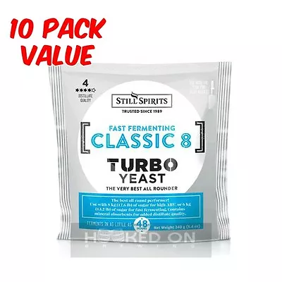 Still Spirits CLASSIC 8 Turbo Yeast 10 Pk • $99.50