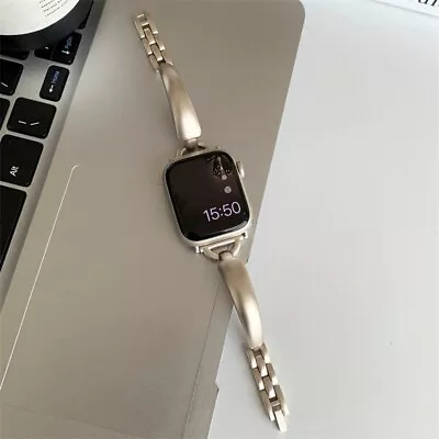 Luxury Women Bracelet Metal Band R Apple Watch 9 8 7 6 5 SE 2024 WristBand Strap • $11.80