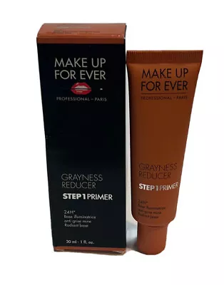 MAKE UP FOR EVER  GRAYNESS REDUCER STEP 1 PRIMER 24 Radiant Base NIB 1 OZ • $26.99