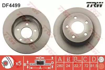 2xBrake Disc For Jeep Fiat TRW • £79.94