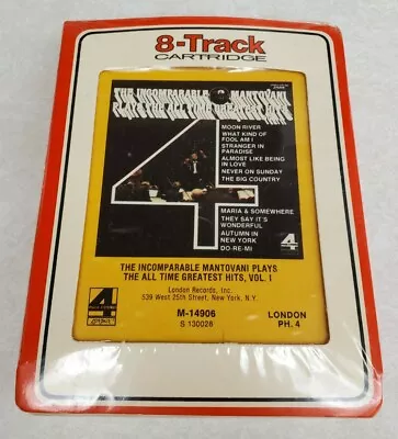 New Sealed - The Incomparable Mantovani Plays The All Time Greatest Hits 8 Track • $16.80