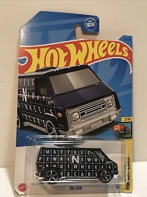 Mattel Hot Wheels 70s Van 2/10 HW Art Cars 16/250 Free Ship • $7.99