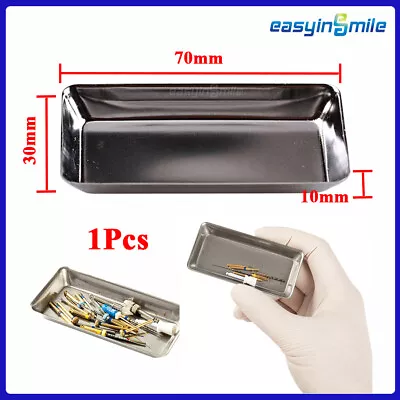Surgical Dental Tray Dish Tools Stainless Steel For Micro Files/Burs/Polishing • $10.16