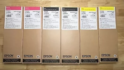 Epson Ink Lot Of 6 T7251T7253T7254 600ml Exp • $650