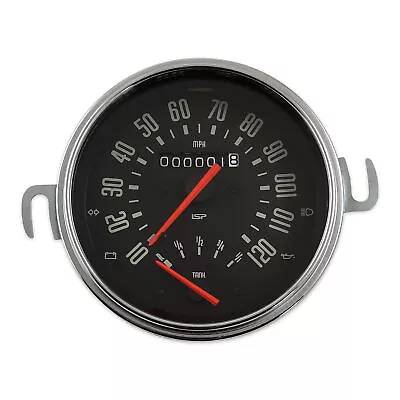 VW BUG BUS GHIA ISP RALLY SERIES 120 MPH SPEEDOMETER W/COMBO GAS FUEL GAUGE • $275