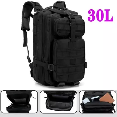 30L Military Tactical Backpack Rucksack Travel Bag For Camping Hiking Outdoor • $17.99