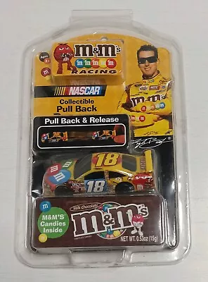 M&M's NASCAR Racing Toy Car Die Cast Pull Back & Go Collectible Kyle Busch Car • £19.45