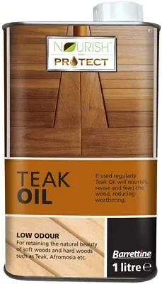 £9.95 • Buy Teak Oil Garden Wood Sealer Furniture Nourishes & Protects 1L Or 2L