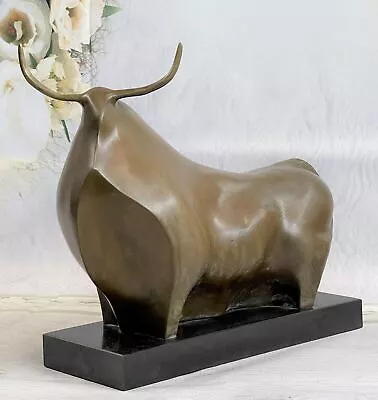 $199.50 • Buy Modern Art Large Abstract Fernando Botero Bull Hot Cast Museum Quality Artwork