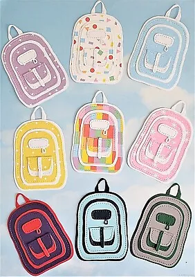 Die Cut Cuts Backpack Card Topper Rucksack Bag School Camping X 1  Colour Choice • £2