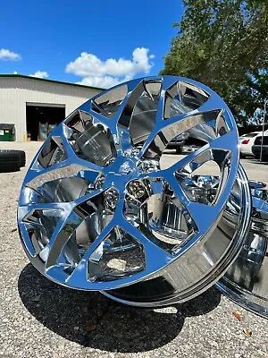 20  Chrome Snowflake Chevy Silverado Tahoe Suburban Wheels Rims CK156 5668 New • $1198