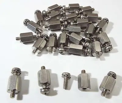 X25 STAINLESS STANDOFF SPACER 1/4 HEX MALE FEMALE 4-40 X 5/16 LONG & 25 SCREWS • $12.99