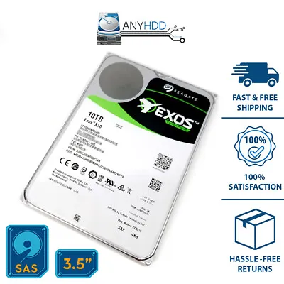$149.99 • Buy Seagate EXOS™ X10 10TB SAS 7200RPM 3.5 4Kn Enterprise Hard Drive ST10000NM0206