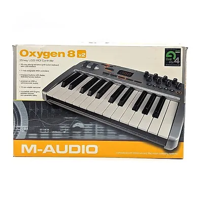 New M-Audio Oxygen 8 V2 25 Key USB MIDI Controller Keyboard With USB Power Cable • $121.80