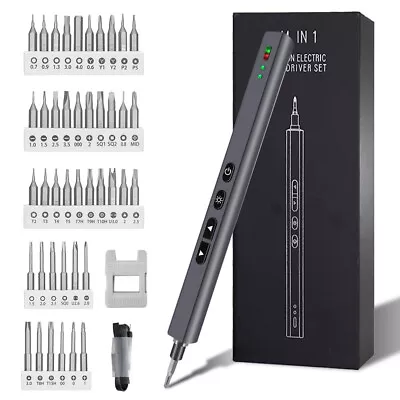 Interchangeable Mini Electric Screwdriver Precision Screwdriver Set Magnetic Pr • $15.99