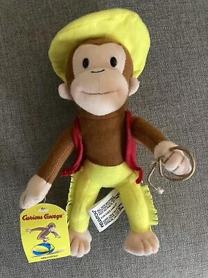 Curious George Plush Yellow Hat Lasso Stuffed Animal Toy Monkey 9  Kellytoy • $9.99