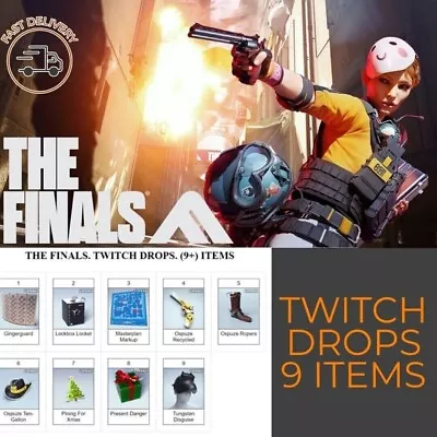 THE FINALS ✦ TWITCH DROPS✦ 11 SKINS/ITEMS FAST DELIVERY Steam/PC/PS5/XBOX • $10.99