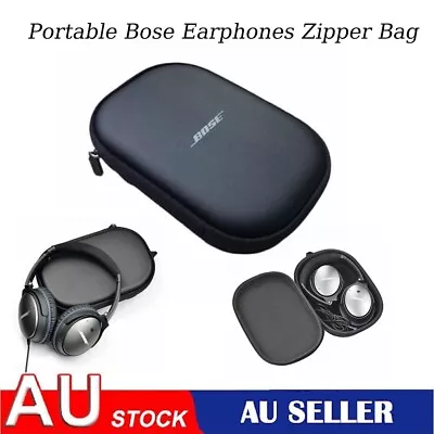 Portable Earphones Zipper Bag For Bose Quiet Comfort 35 II QC35 Headphones New • $23.38
