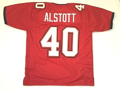 UNSIGNED CUSTOM Sewn Stitched Mike Alstott Red Jersey - M L XL 2XL • $35.99