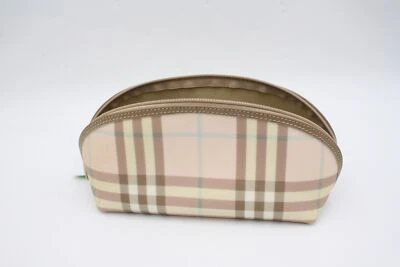£12.15 • Buy Burberry Nova Check Cosmetic Make Up Bag - Pink 