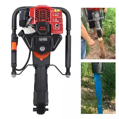 52cc Petrol Pilling Machine Driver Portable Gas Powered Fence Post Pounder • $310.66