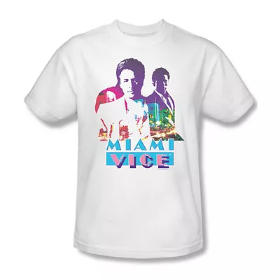 Miami Vice T-shirt 80's Police TV Show Adult Regular Fit Graphic Tee NBC119 • $19.99