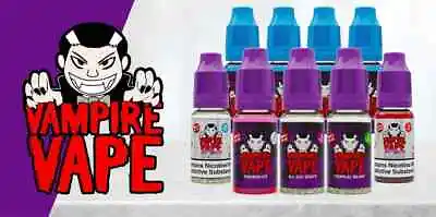 Vampire Vape E Liquid 5 X 10ml Vape Juice Heisenberg Pinkman Blackjack E Cig UK • £10.49